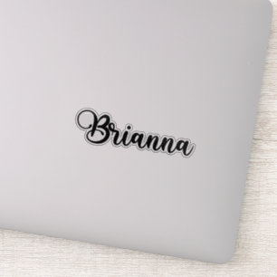 Adesivo Brianna Name - Caligrafia manuscrita