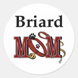 Adesivo Briard Dog MOM