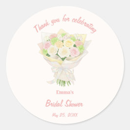 Adesivo bridal bouquet bouquet of flowers pastel Asian 
