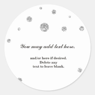 Adesivo Bridal de Noiva Branco Pontos Brilhantes P