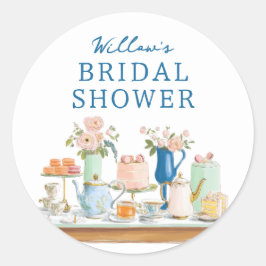 Adesivo Bridal Shower Tea Party Stickers