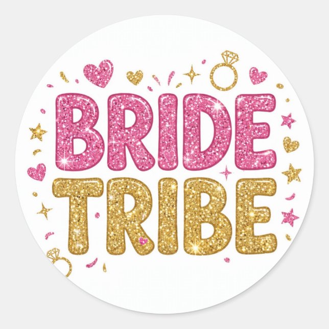 Adesivo Bride Tribe Glitter Sticker (Frente)