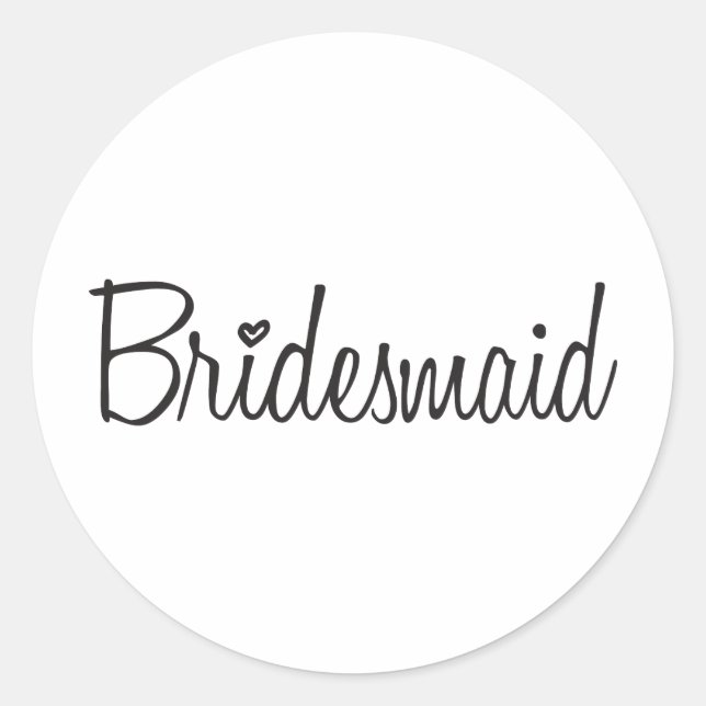 Adesivo Bridesmaid (Frente)