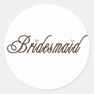 Adesivo Bridesmaid Classy Browns