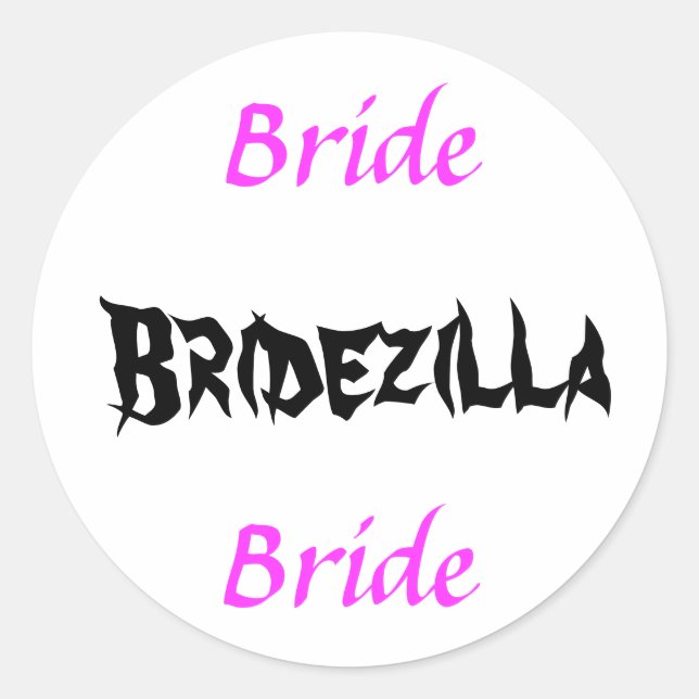 Adesivo Bridezilla Bride (Frente)