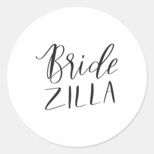 Adesivo Bridezilla Womens Engraçado Casamento Bridal Noiva