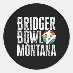 Adesivo Bridger Bowl Montana Snowboard Snowboard Snowbo