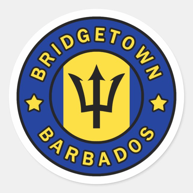 Adesivo Bridgetown Barbados (Frente)