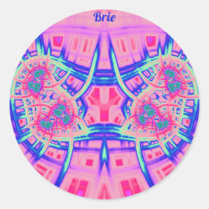 Adesivo BRIE - Azul cor-de-rosa e verde - BRILHO DIVERTIDO