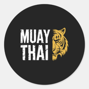 Adesivo Briga de Artes Marciais Muay Thai Tiger