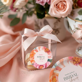 Adesivo bright and bold vibrant floral bridal shower