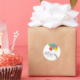 Adesivo Bright Balloons Feliz Aniversário