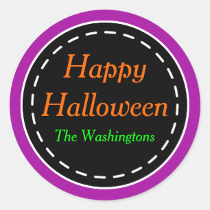 Adesivo Bright Purple Happy Halloween Stickers