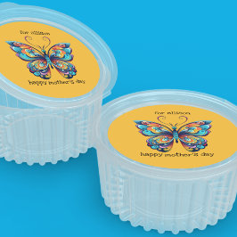 Adesivo Bright Rainbow Butterly | Aqua | Azul | Laranja