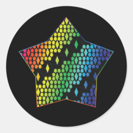 Adesivo Bright Rainbow e Black Honeycomb