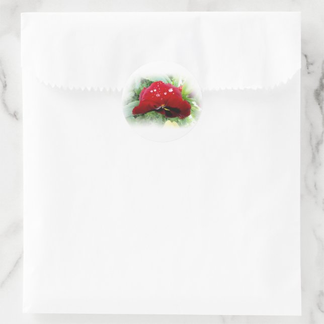 Adesivo Bright Red Pansy (Bolsa)