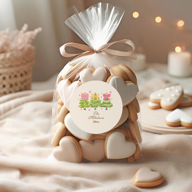 Adesivo Bright Ribbon Trees Holiday Family (Criador carregado)