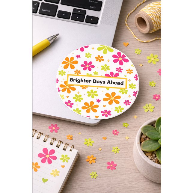 Adesivo Brighter Days Ahead Sticker | Colorful Motivation (Criador carregado)