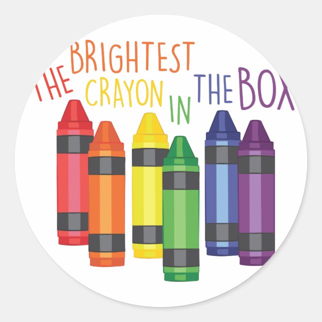 Adesivo Brightest Crayon (Frente)