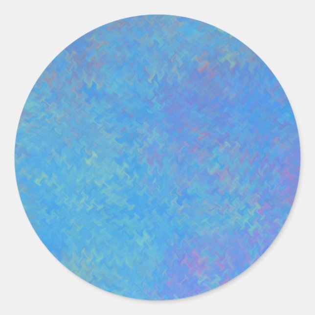 Adesivo Brilhante Cerulean Blue Marbled Artsy (Frente)