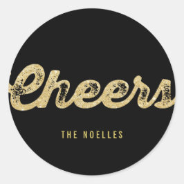 Adesivo Brilhante Glitter Dourado Ano Novo Festa