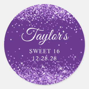 Adesivo Brilhante Roxo Real Sweet 16