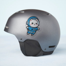 Adesivo Brilhante Transparente - Astronauta Gatinho Fofo 4