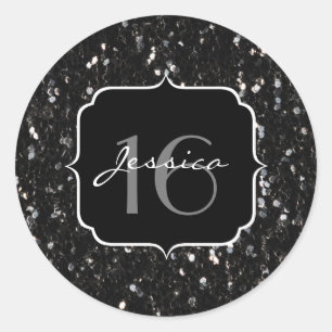 Adesivo Brilhantes brilhantes preto e branco 16