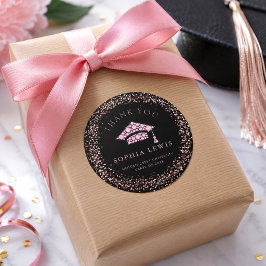 Adesivo Brilhantes Diamantes Rosa Favor de formatura agrad