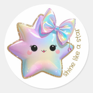 Adesivo brilhar como uma estrela