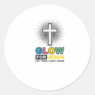 Adesivo Brilhe Para Jesus Camisa Cristã Cruz Luz Design_