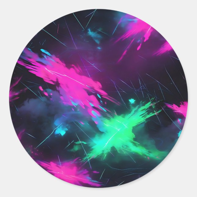 Adesivo Brilho de Neon Elétrico (Frente)