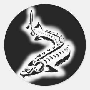 Adesivo Brilho de Sturgeon Tribal