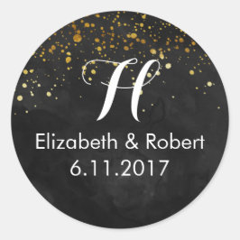 Adesivo Brilho Dourado preto e fino