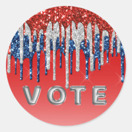 Adesivo Brilho Patriótico Americana Vote