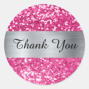 Adesivo Brilho Rosa Quente Glitter Prata Brilho Foil