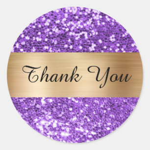 Adesivo Brilho Roxo Glitter Dourado Lamé