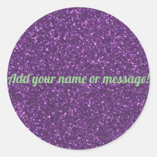 Adesivo Brilho sparkling personalizado do roxo