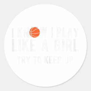 Adesivo Brincadeira De Bysketbyll Joga Como Uma Rapariga
