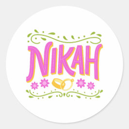 Adesivo Brincadeira de casamento Nikkah Qubool hai Desi