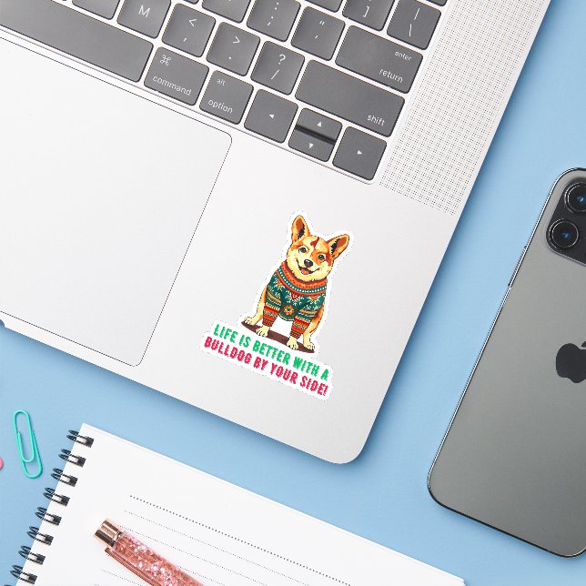 Adesivo Brincadeira de Natal (Notebook com iPhone)