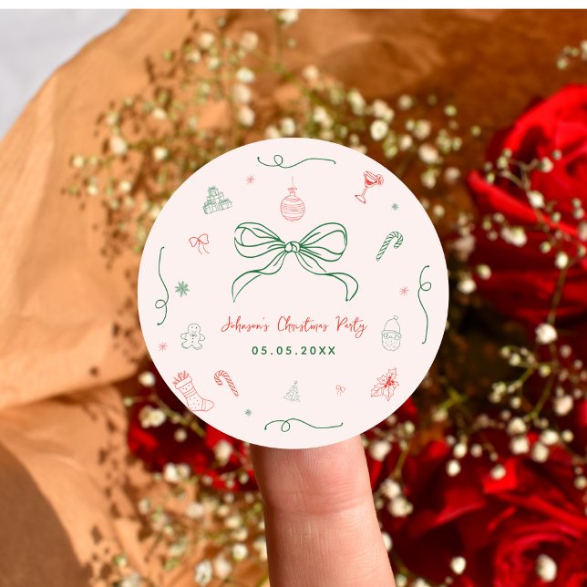 Adesivo Brincadeira Desenhada Festa de Natal Francesa (Criador carregado)