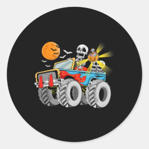 Adesivo Brincadeira Halloween Skeleton Monster-Caminhoneir