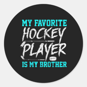 Adesivo Brincadeira Hockey Tee Brother Novelty Sibling