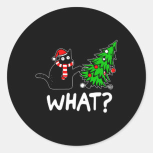Adesivo Brincadeira Negra Negra Empurrando Árvore De Natal
