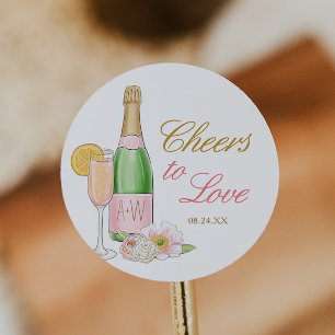 Adesivo Brinde ao Amor Brunch Nupcial e Favorito Espumante