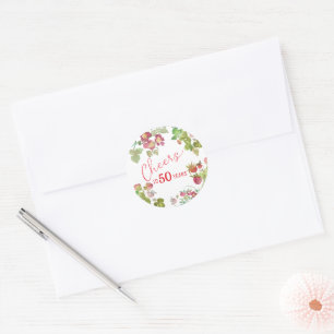 Adesivo Brinde aos 50 Anos de Aniversário