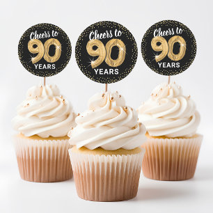 Adesivo Brinde aos 90 Anos de Aniversário Adulto