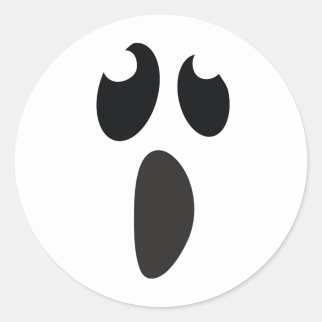 Adesivo Brinde de festa de Halloween do Fantasma (Frente)