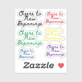 Adesivo Brindemos a novos começos